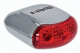 FA 25 C Fanalino BRN 3 led 3 funzioni posteriore CROMATO  (2 batterie BA 05 incluse)